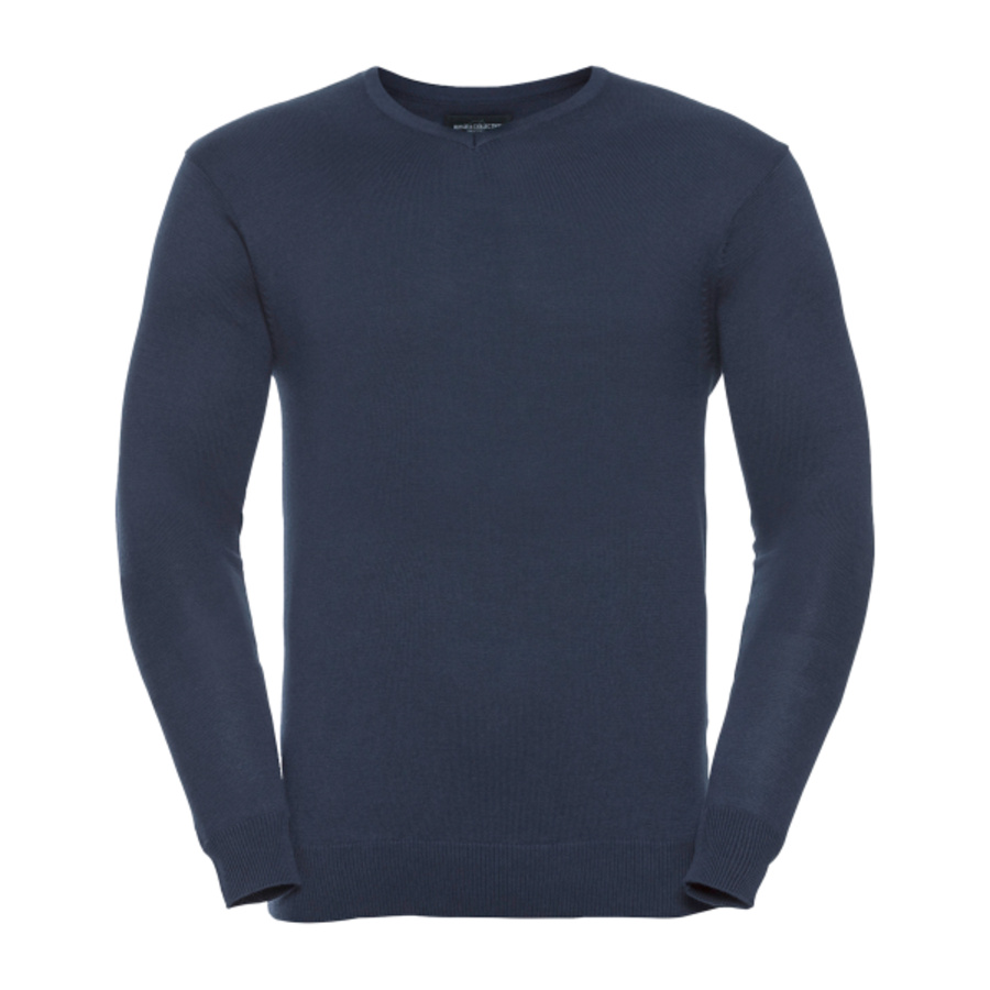 V-neck knitted sweater Thumbnail